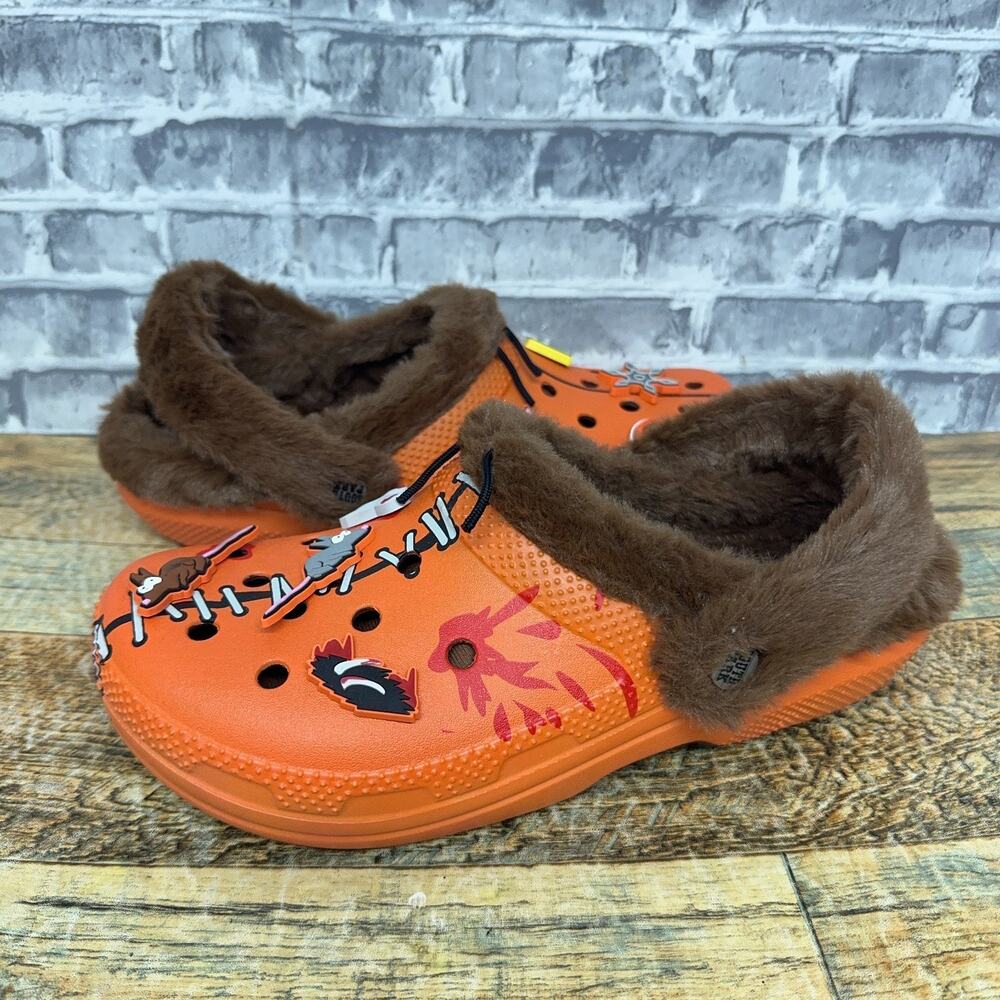 Crocs x Kenny South Park Classic Lined Clogs Orange Mens Size 8 / Women 10 New